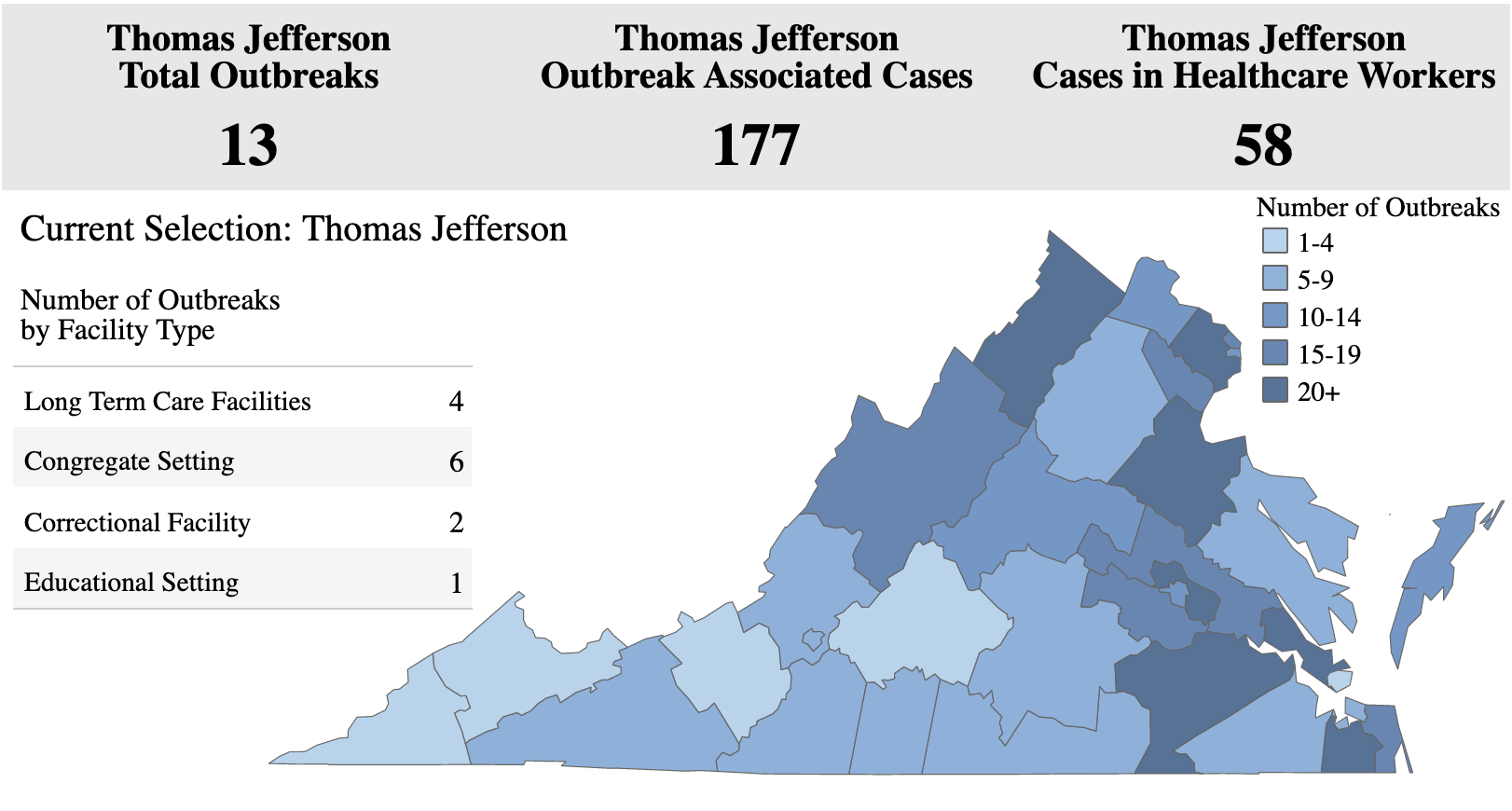 TJHD Outbreaks 6/29